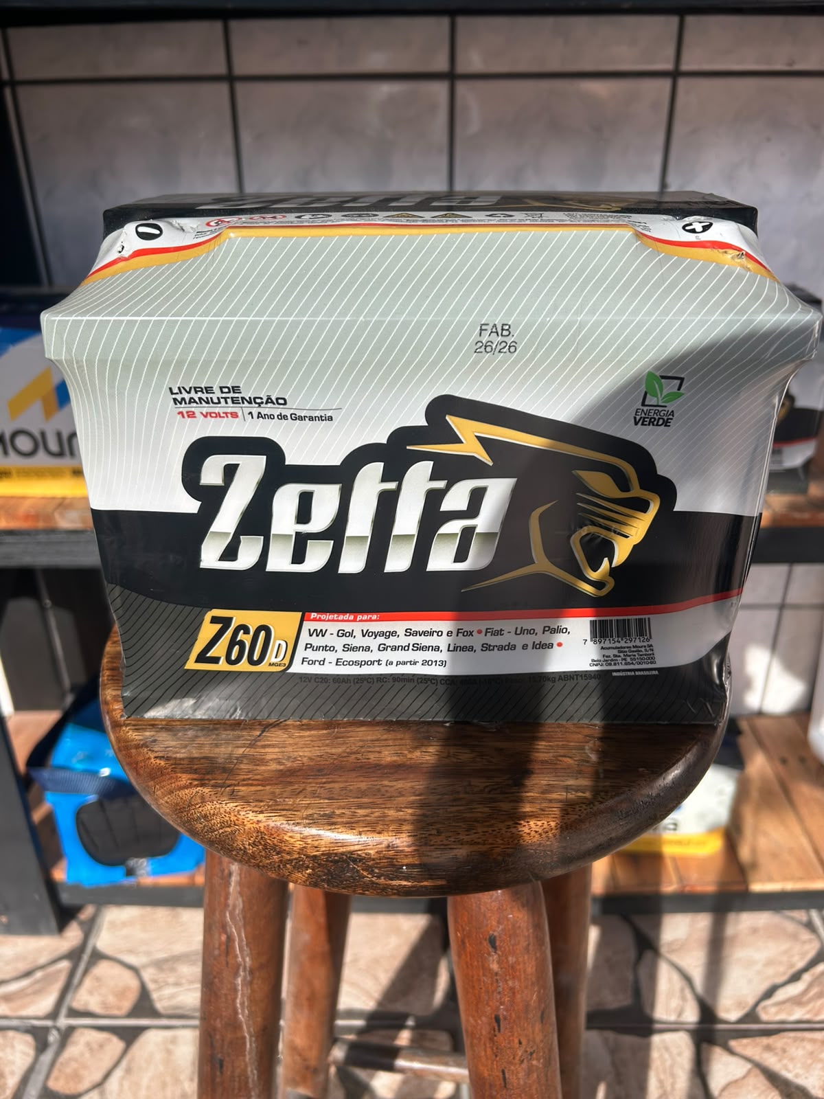 Bateria Zetta 60Ah